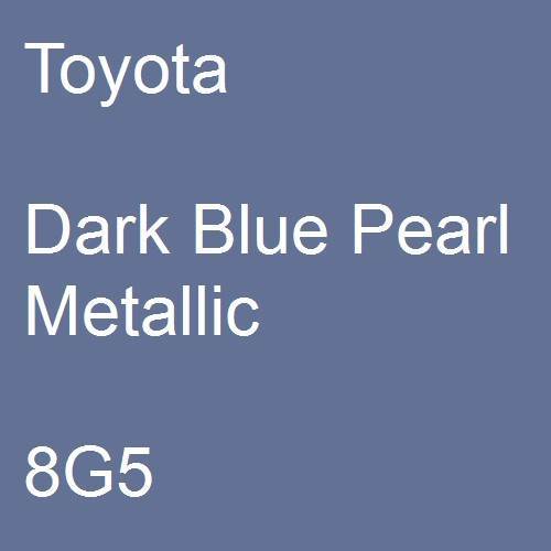 Toyota, Dark Blue Pearl Metallic, 8G5.